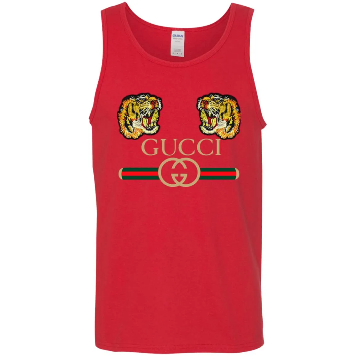 Gucci Tiger Love T-shirt Men Cotton Tank