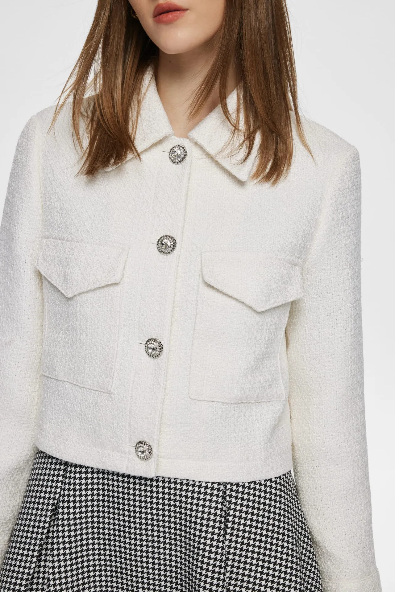 Hailey Tweed Shirt Jacket