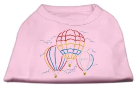 Hot Air Balloon Rhinestone Shirts Light Pink XXXL (20)