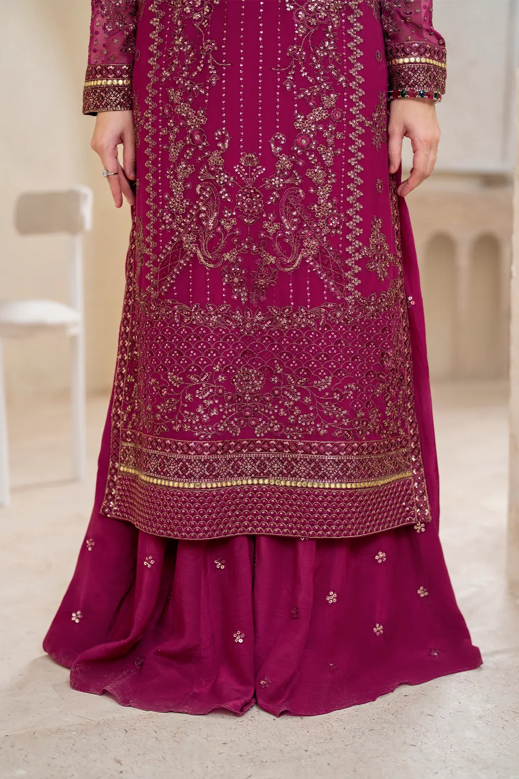 IZNiK Chinon Luxury Formals – CC-45 Embroidered Chiffon