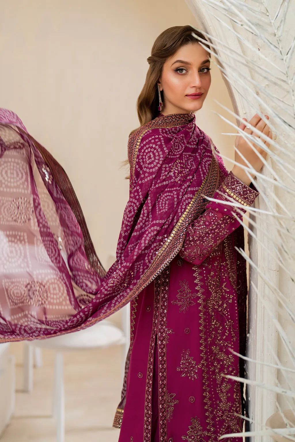 IZNiK Chinon Luxury Formals – CC-45 Embroidered Chiffon