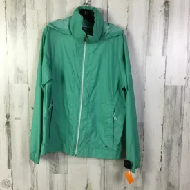 Jacket Windbreaker By Columbia In Green, Size: Xl