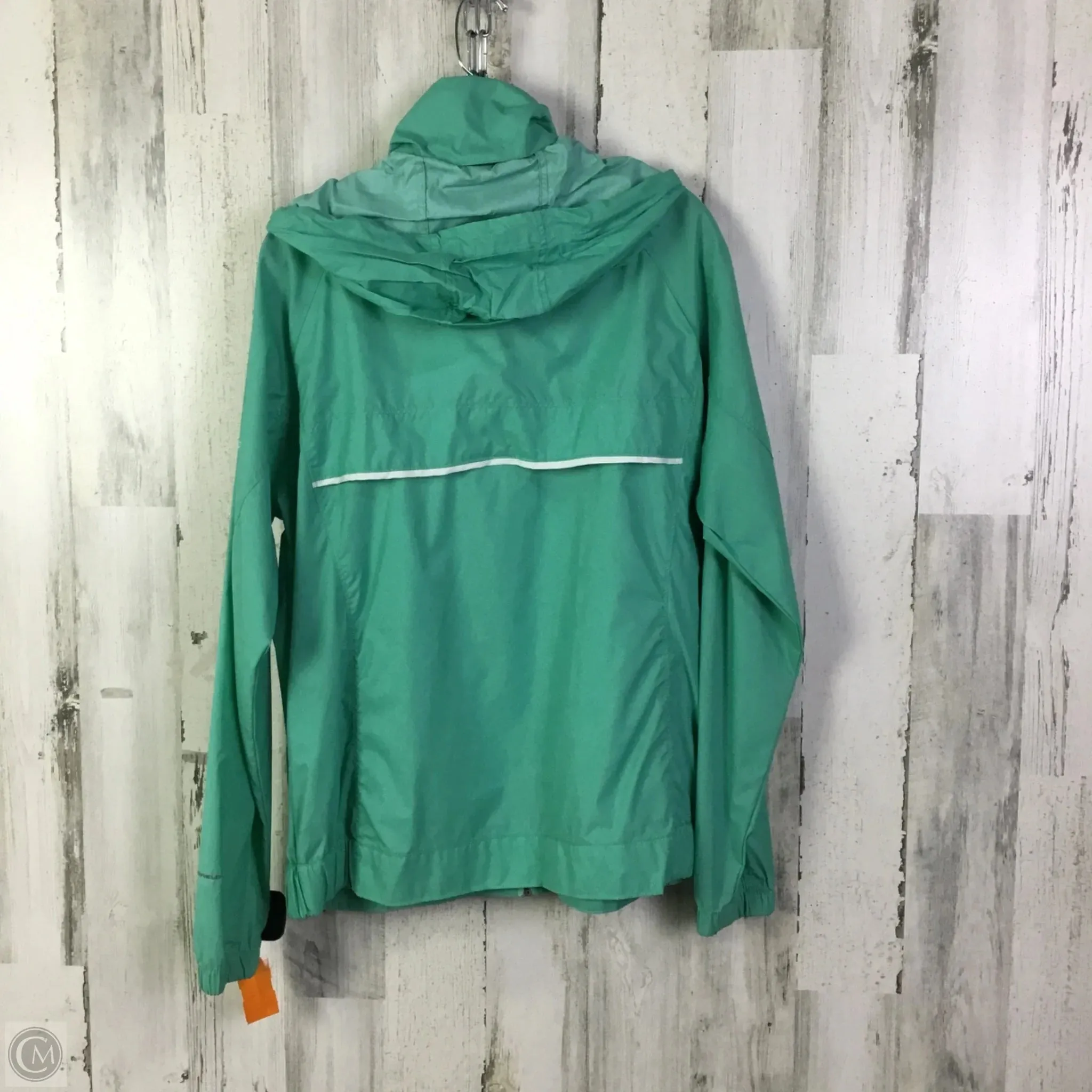 Jacket Windbreaker By Columbia In Green, Size: Xl