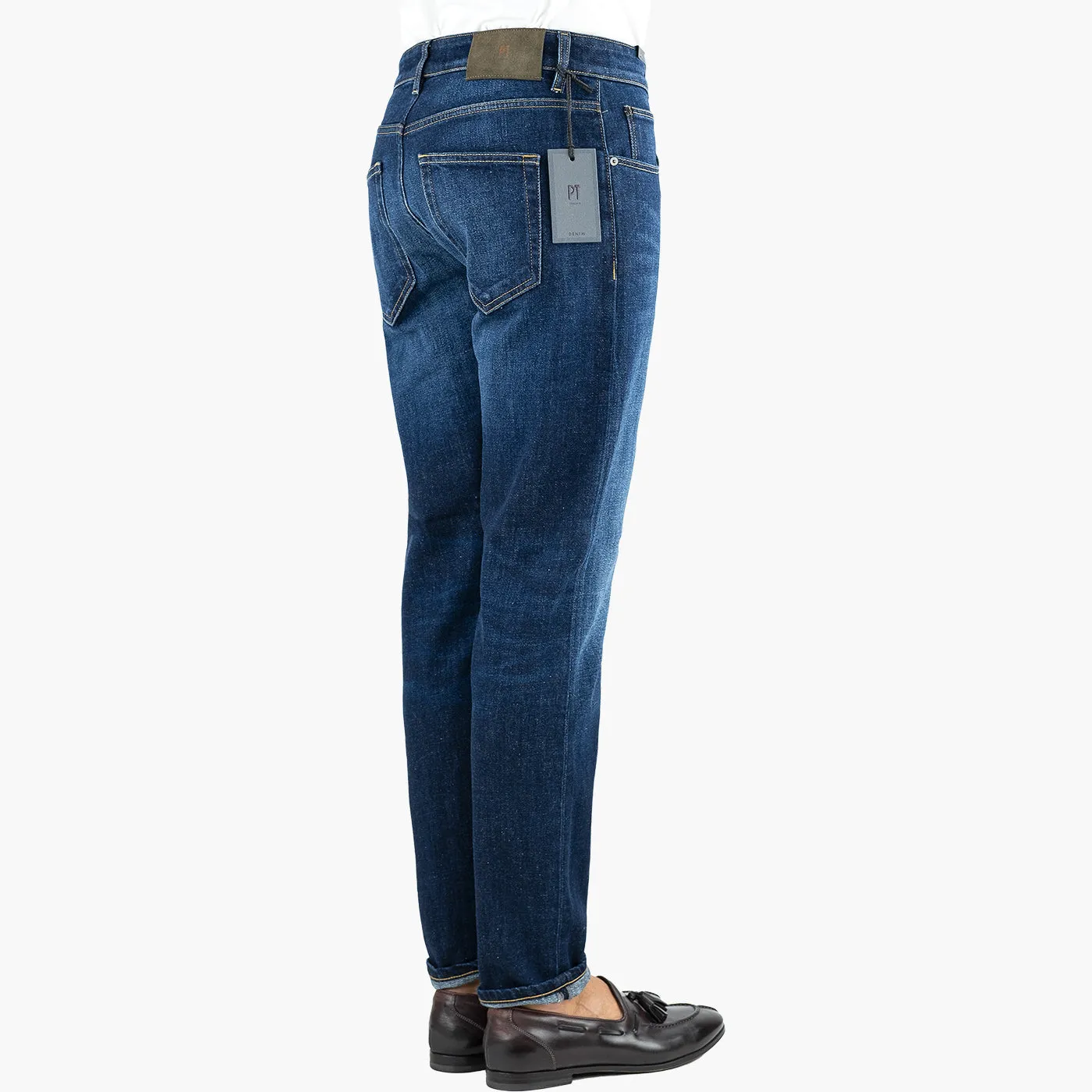 Jeans PT Torino Denim Reggae Loose Stretch Lavaggio Scuro