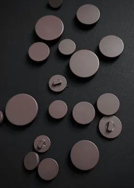 Just So Shank Button, Cocoa - various sizes
