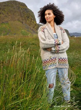 Loforð - Promise Beige wool sweater - Knitting Kit