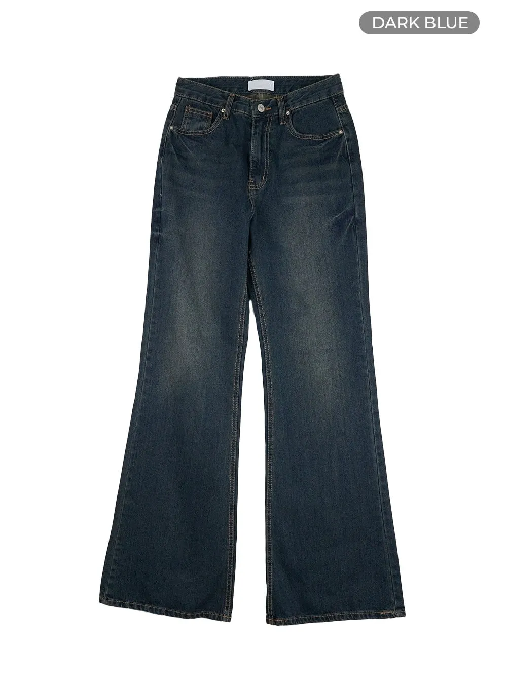Loose Fit Bootcut Jeans IL409