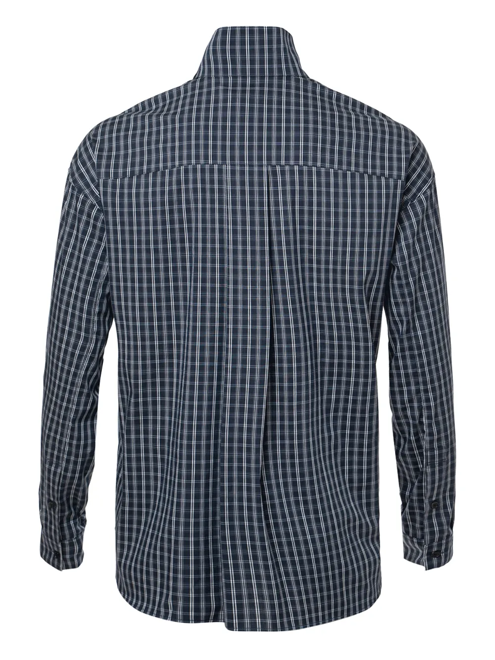Loose Fit Check Zip-Up Shirts