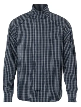 Loose Fit Check Zip-Up Shirts