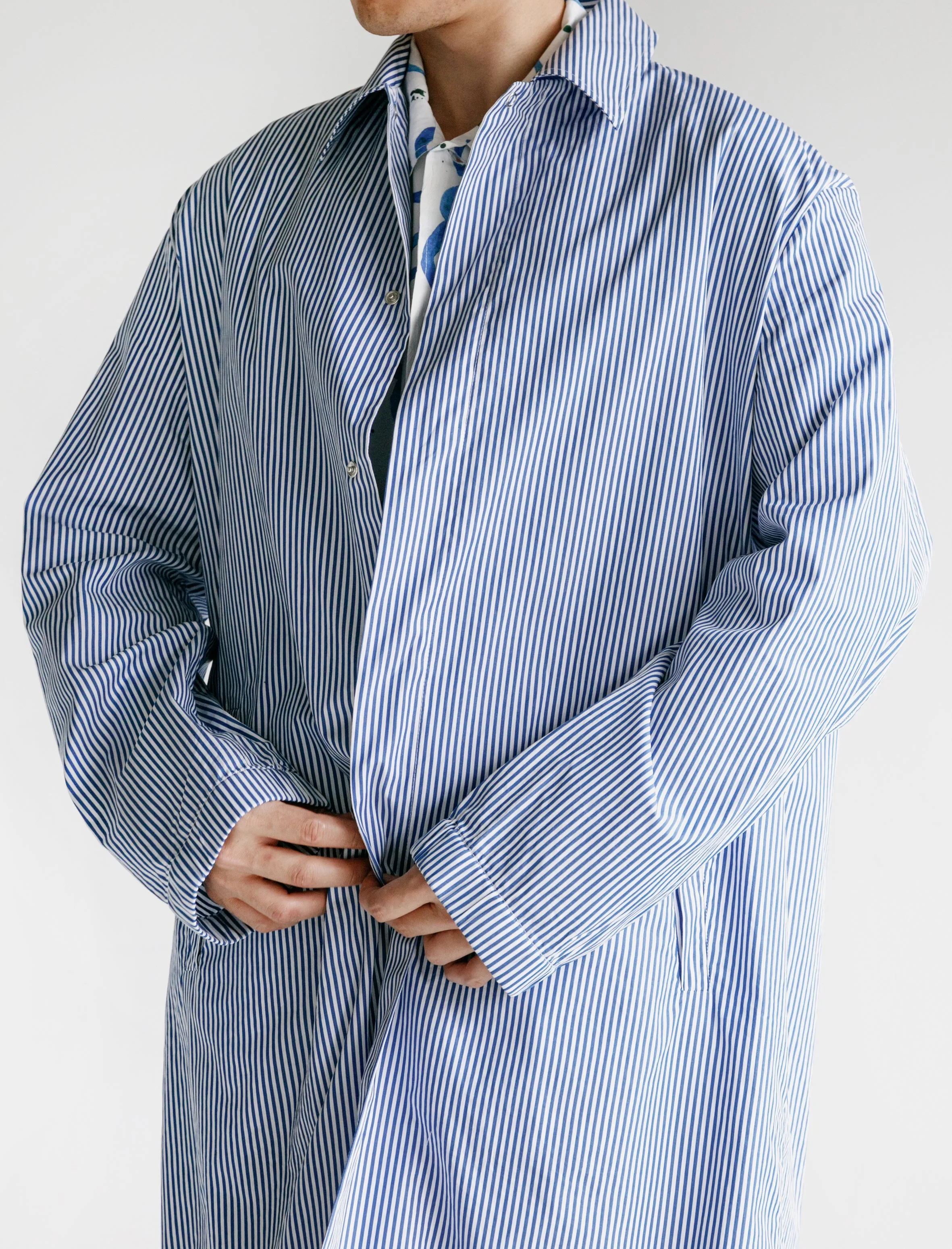 Mac Coat Blue Stripe