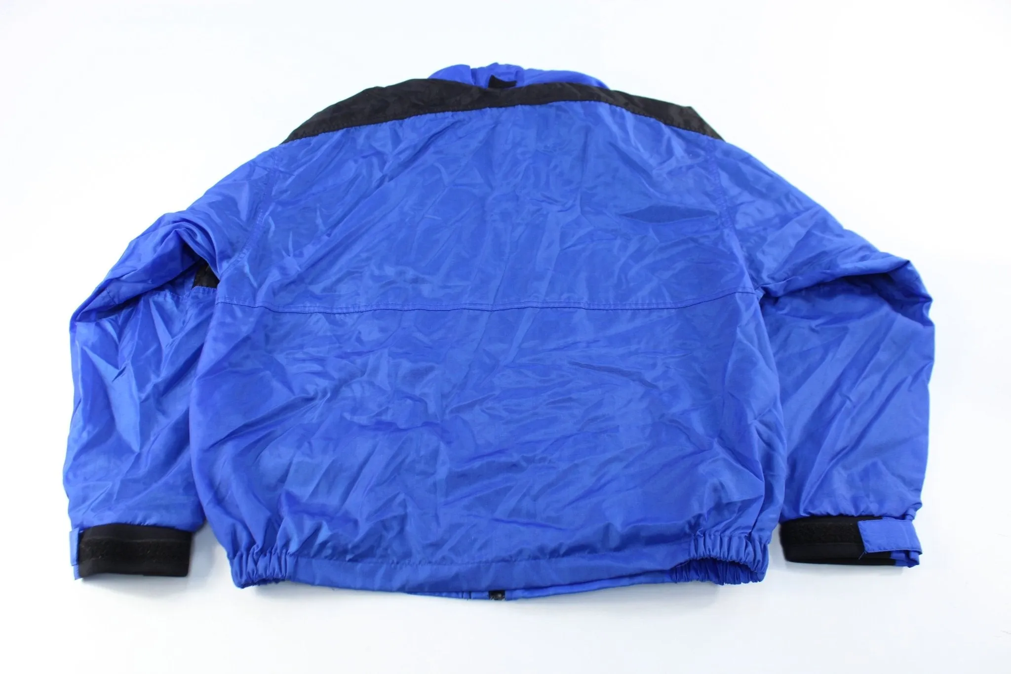 Marlboro Logo Patch Black & Blue Zip Up Jacket