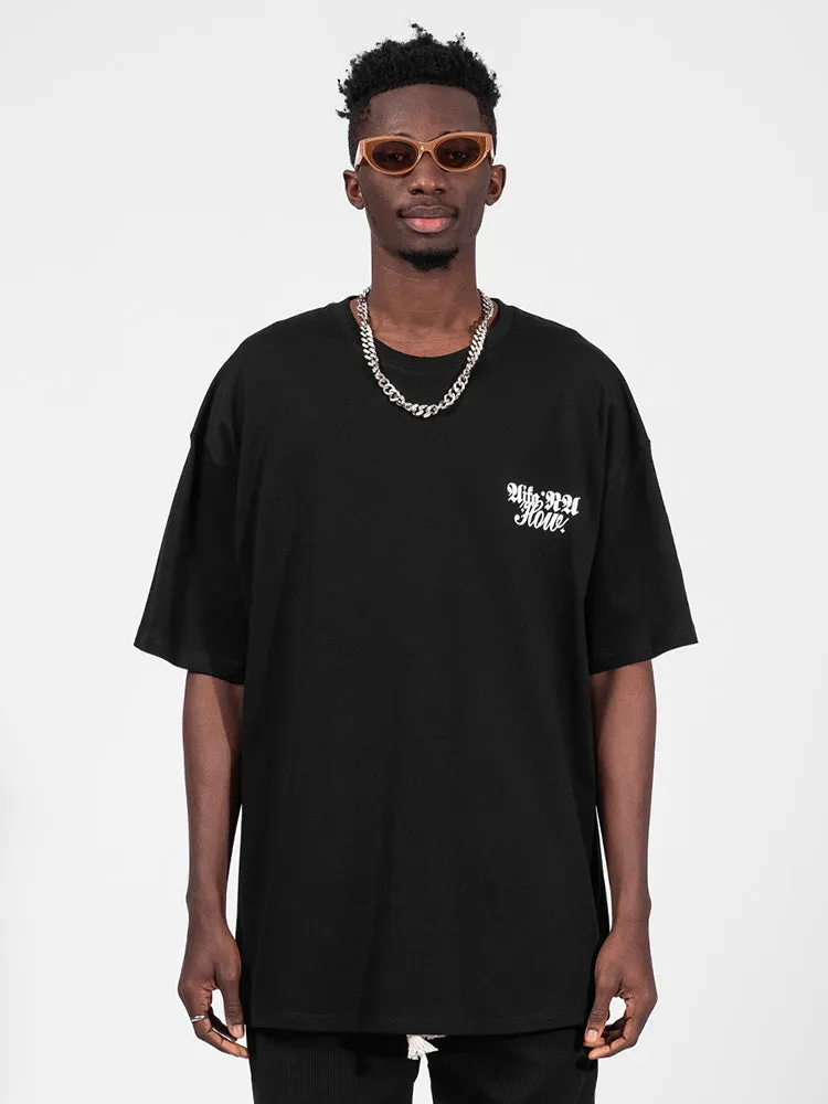 Men'S Back Print Loose T-Shirts