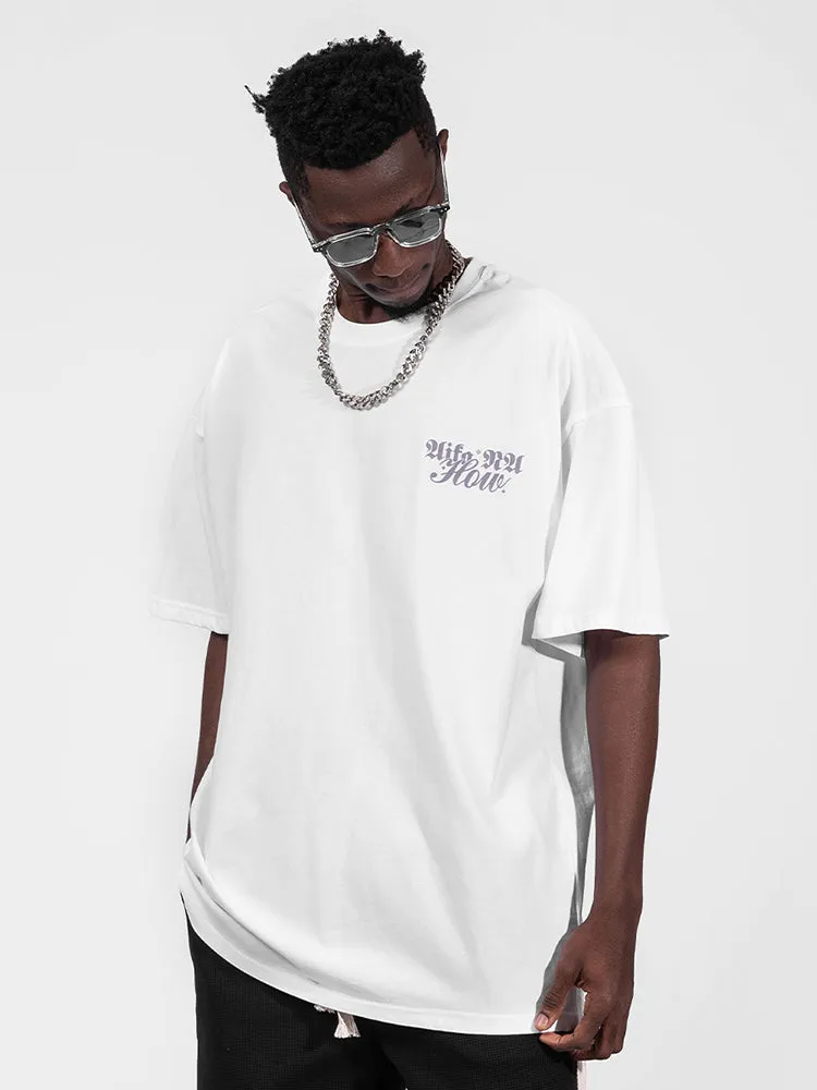 Men'S Back Print Loose T-Shirts