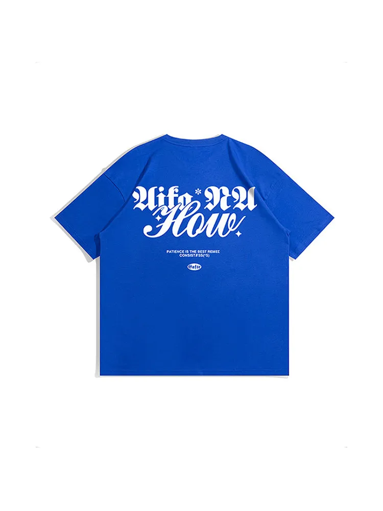 Men'S Back Print Loose T-Shirts