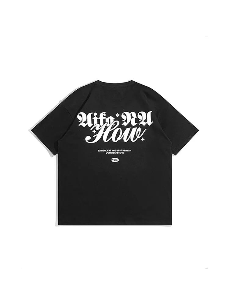 Men'S Back Print Loose T-Shirts
