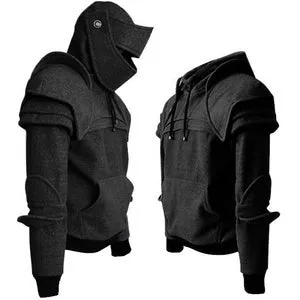 Men's Coats - Medieval Style Hoodie Duncan Armored Knight Garb Tops