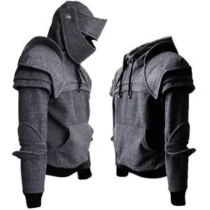 Men's Coats - Medieval Style Hoodie Duncan Armored Knight Garb Tops
