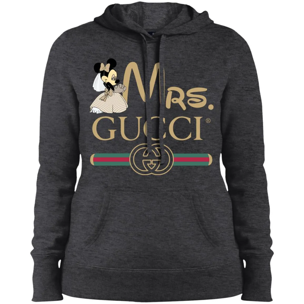 Mrs Minnie Gucci Couple Disney Shirt Valentine's Day T-shirt Women Hooded Sweatshirt