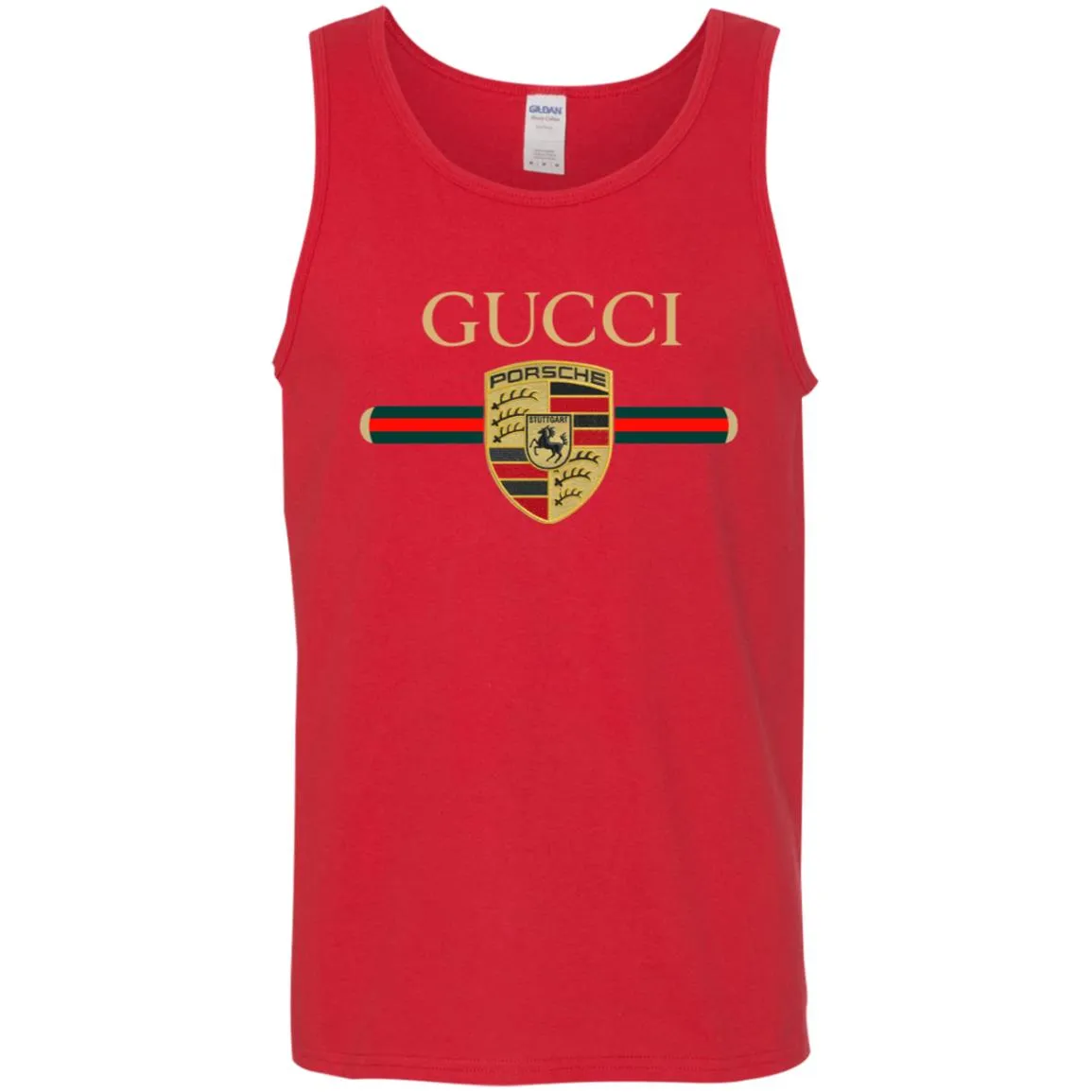 New Gucci Porsche Shirt Men Cotton Tank
