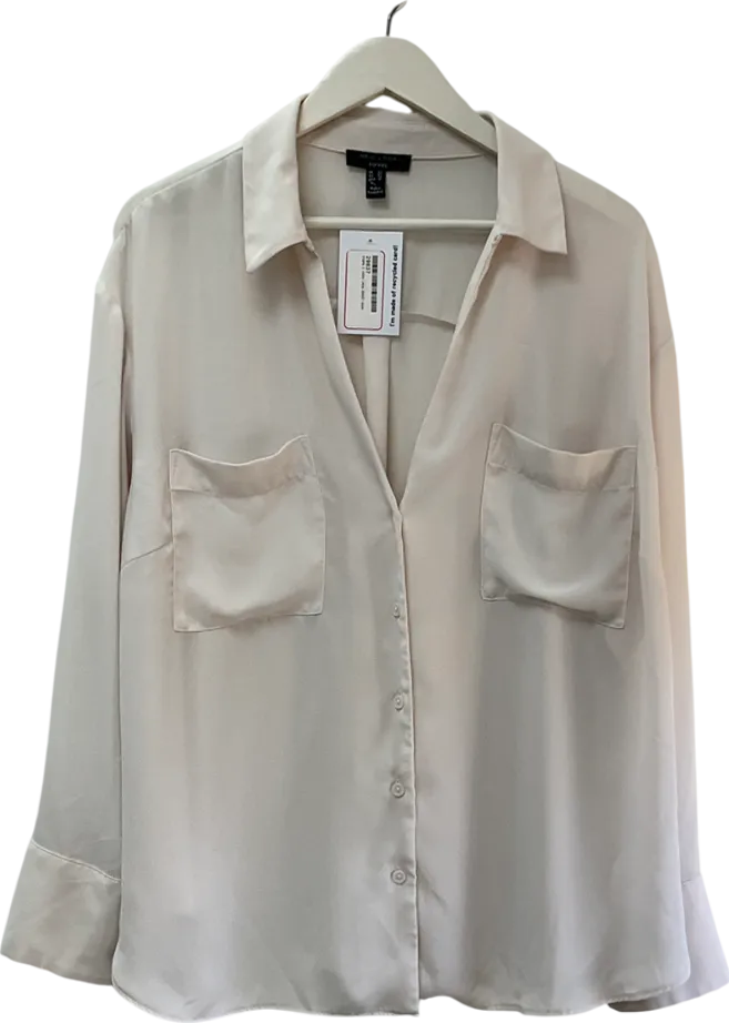New Look Off White Long Sleeved Shirt UK 22