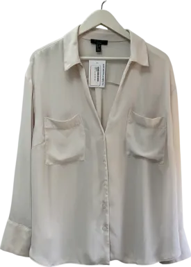 New Look Off White Long Sleeved Shirt UK 22