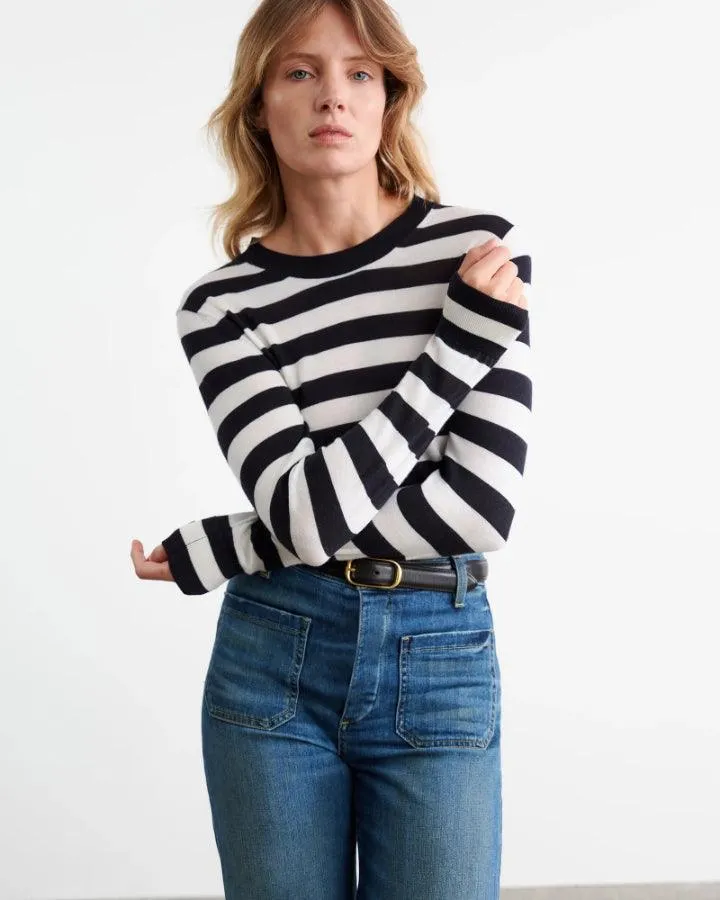 Nili Lotan Meir Stripe Sweater
