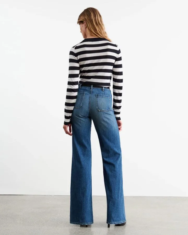 Nili Lotan Meir Stripe Sweater