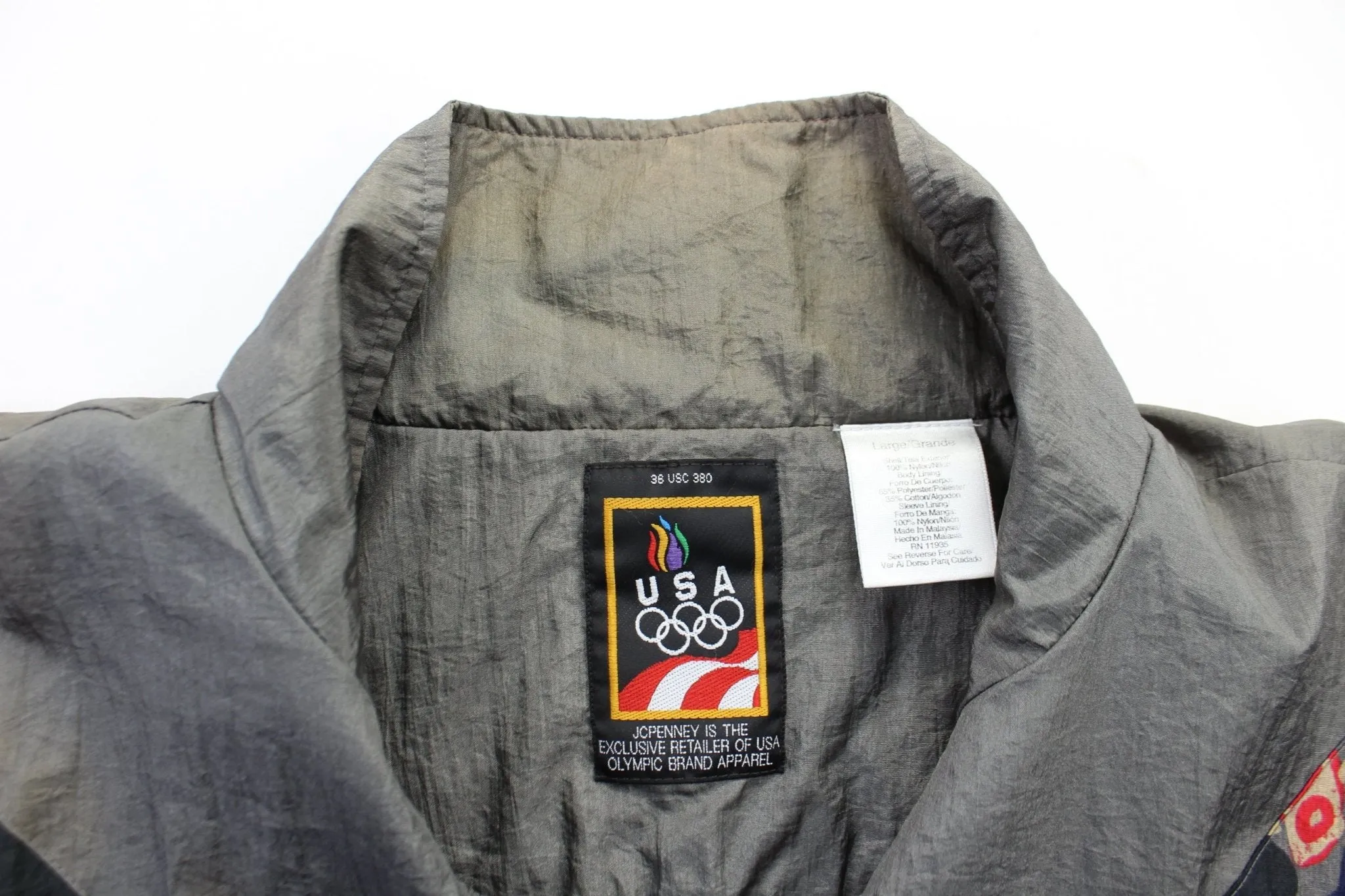 Olympics Colorful Windbreaker Zip Up Jacket