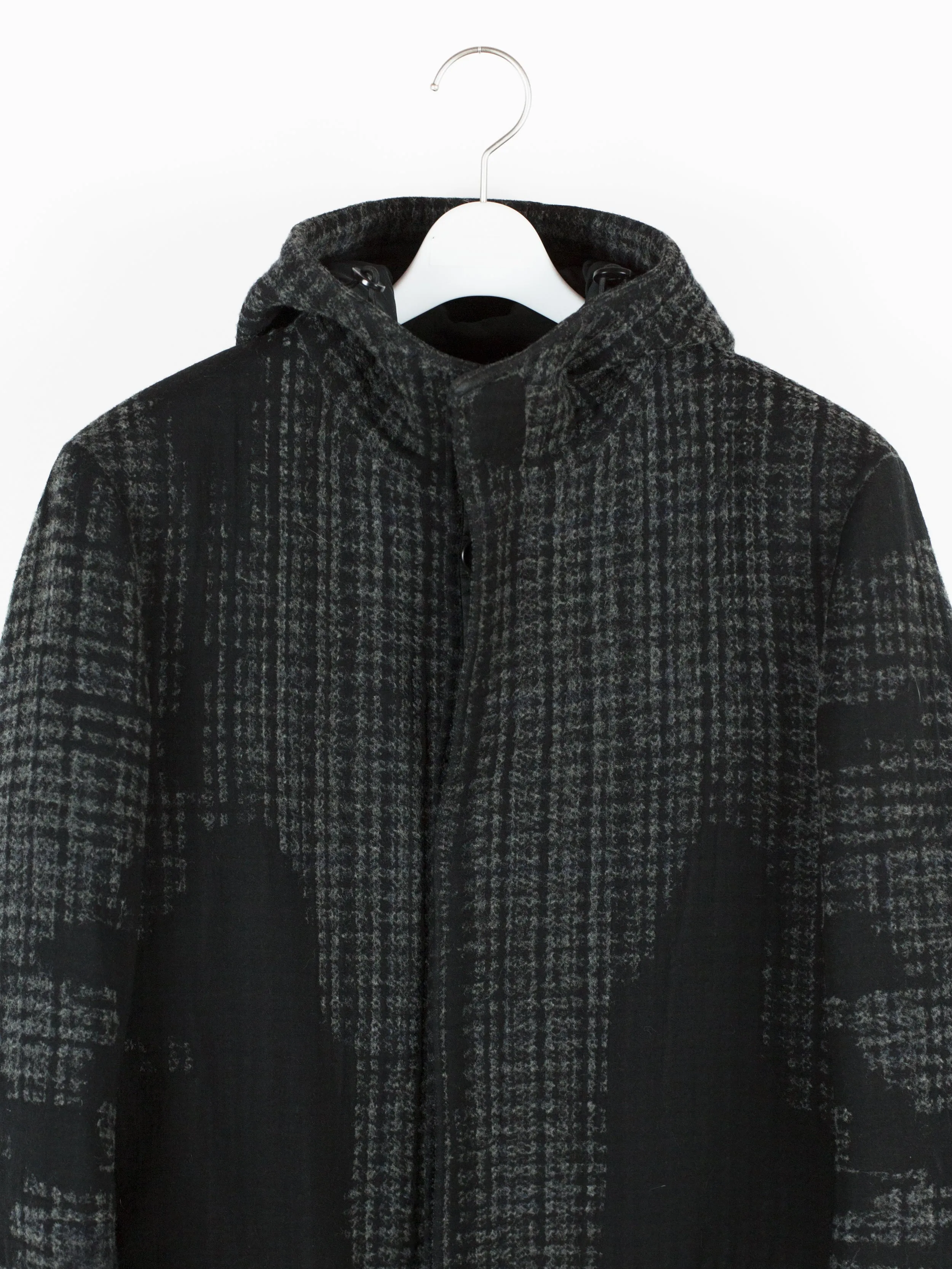 Prada Tufted Wool Hooded Coat