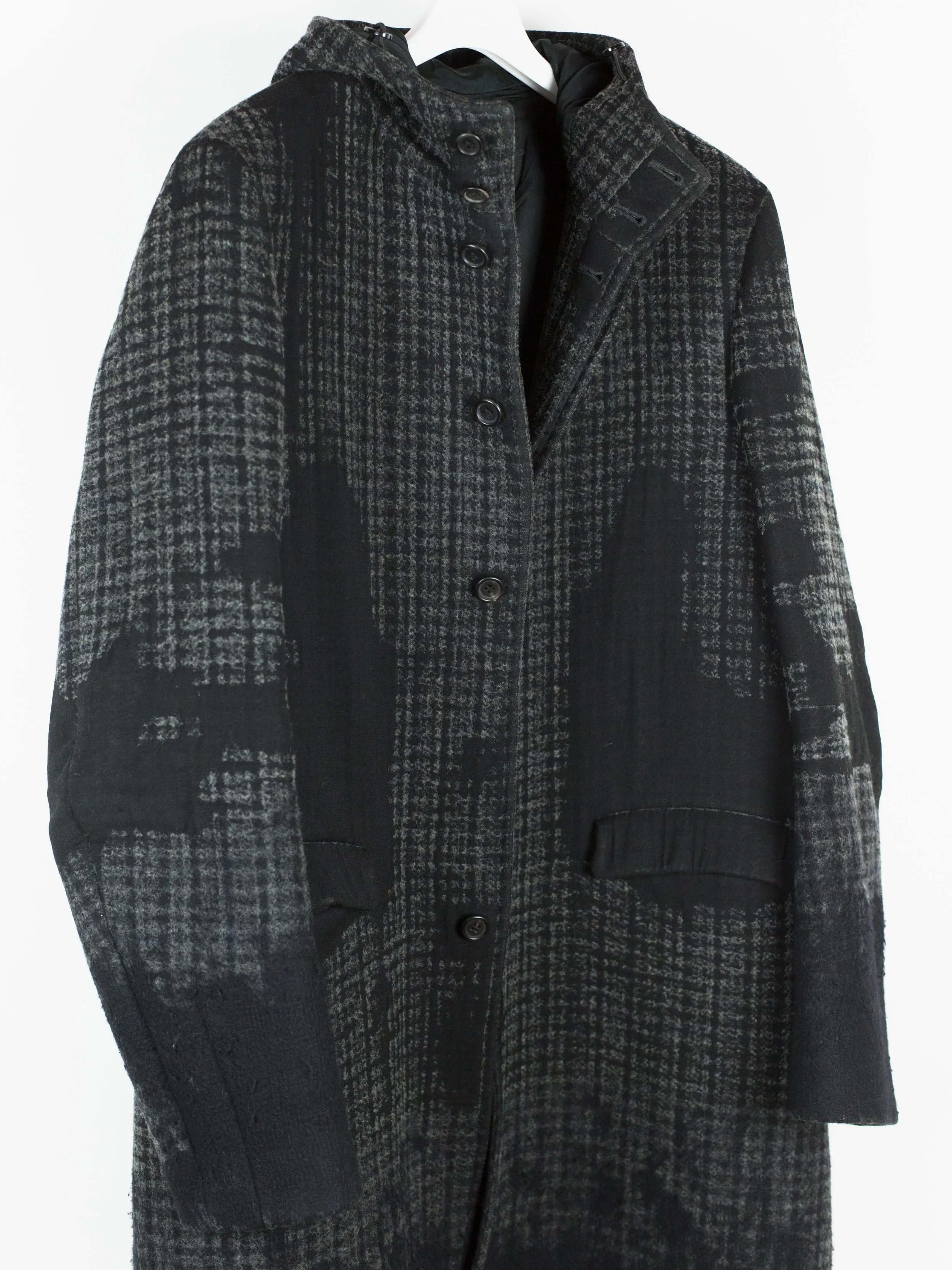 Prada Tufted Wool Hooded Coat