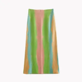 Pre Order:  Rainbow Drip Knit Skirt