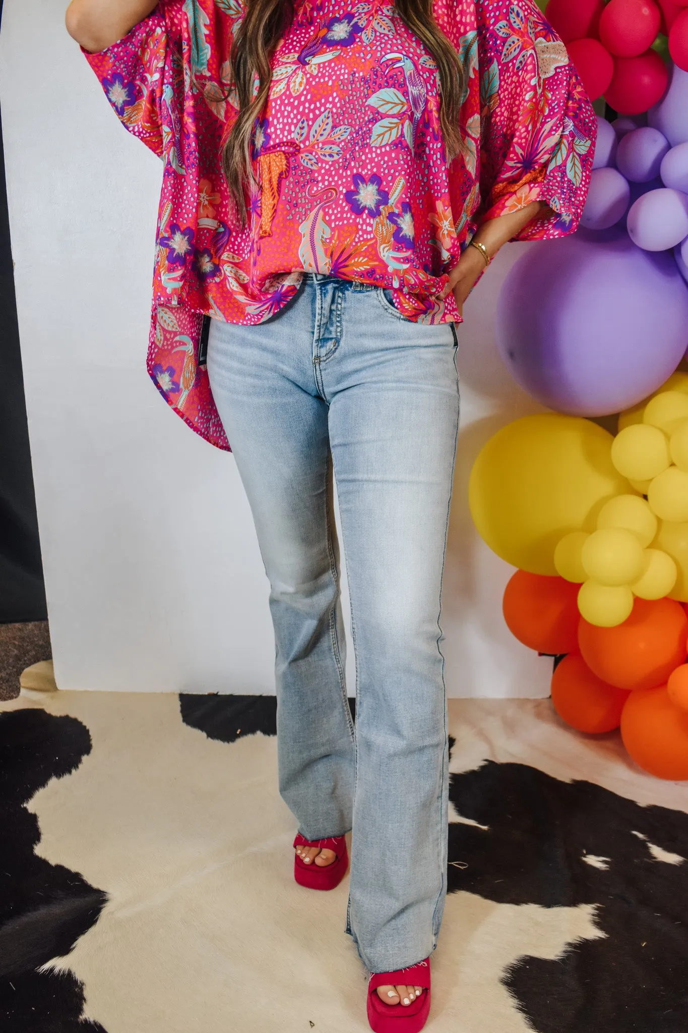 Silver Suki Mid Rise Flare Jeans