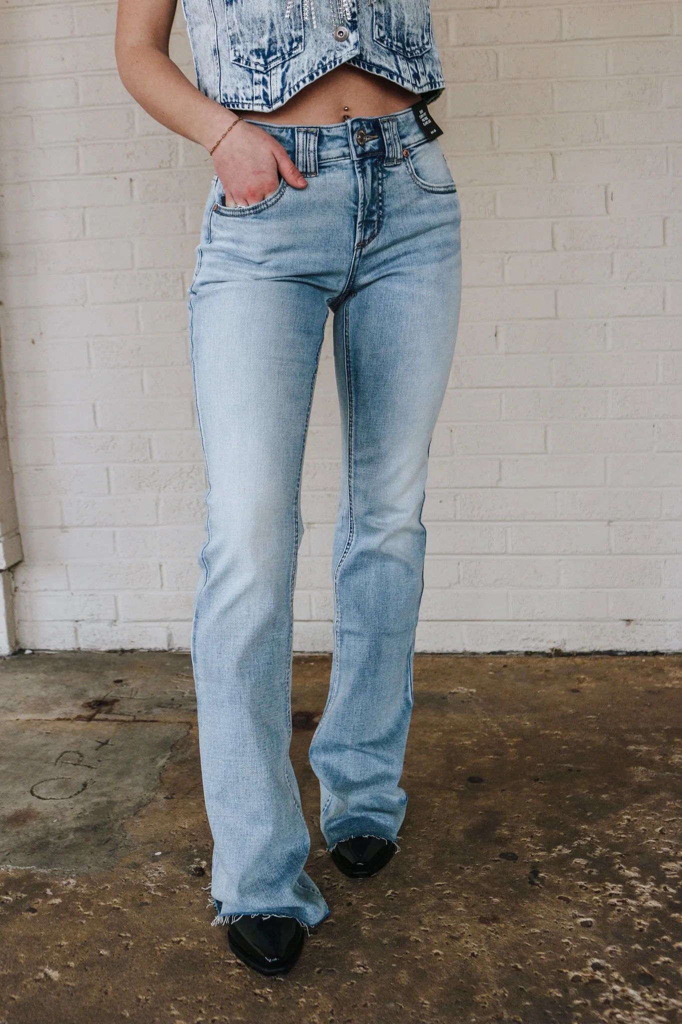 Silver Suki Mid Rise Flare Jeans