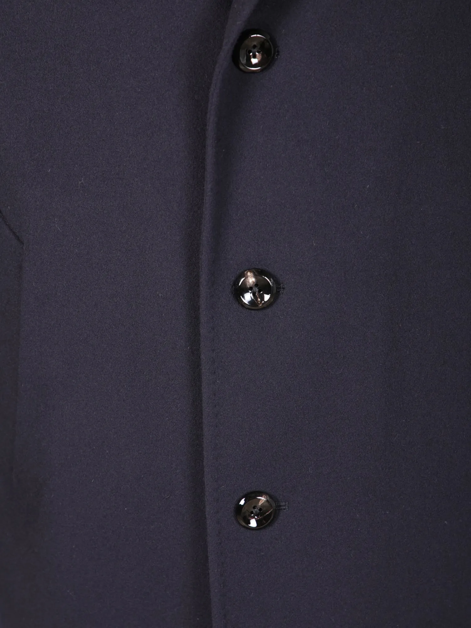 Single-breasted blue coat
