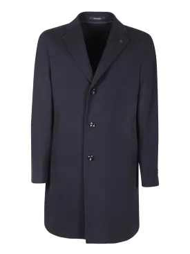 Single-breasted blue coat
