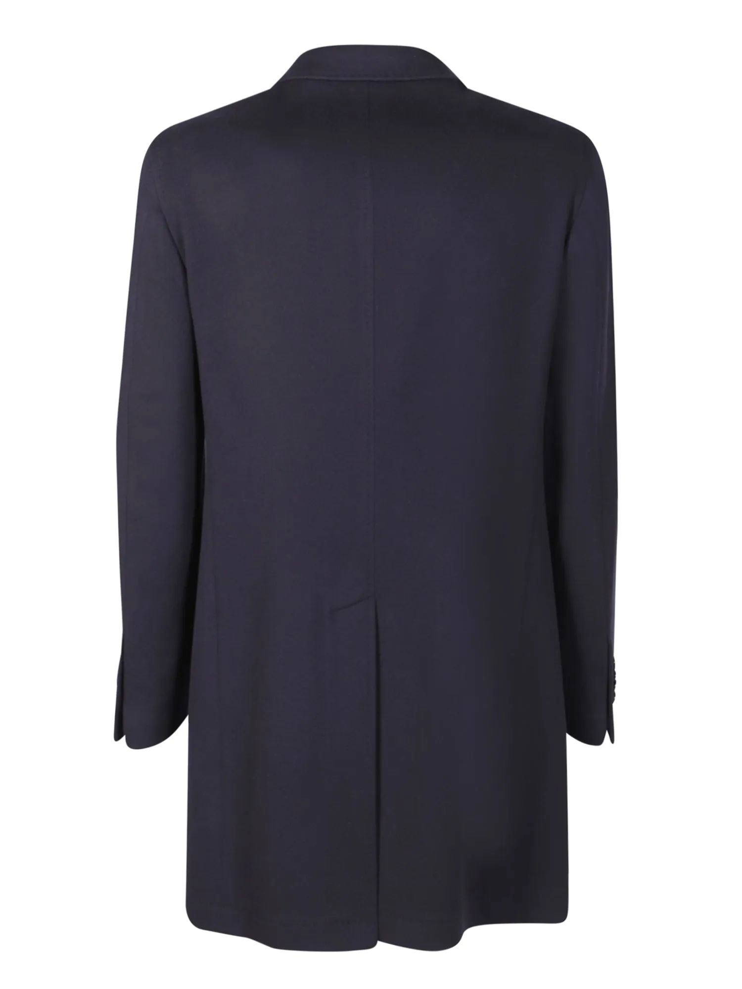 Single-breasted blue coat