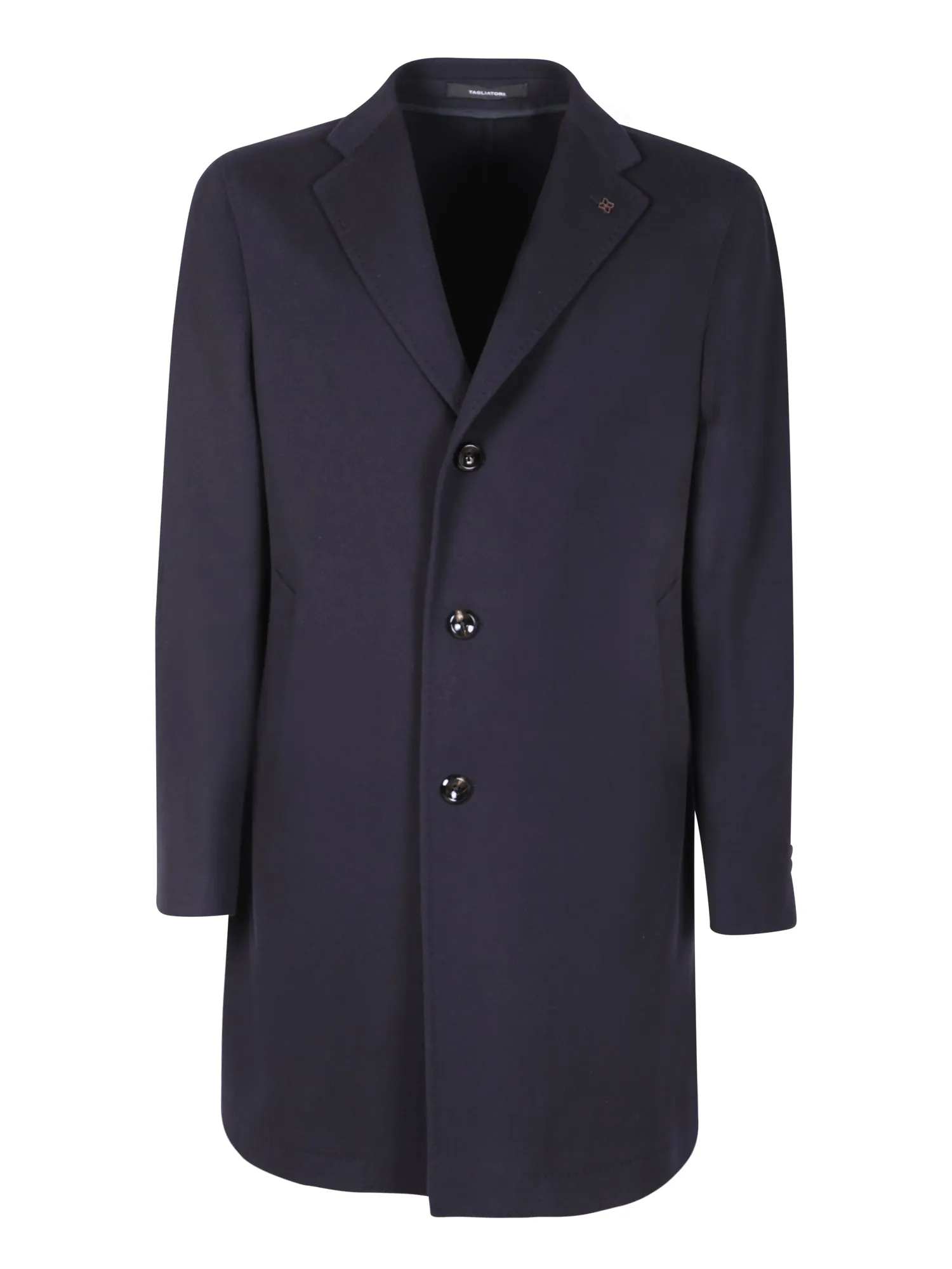 Single-breasted blue coat