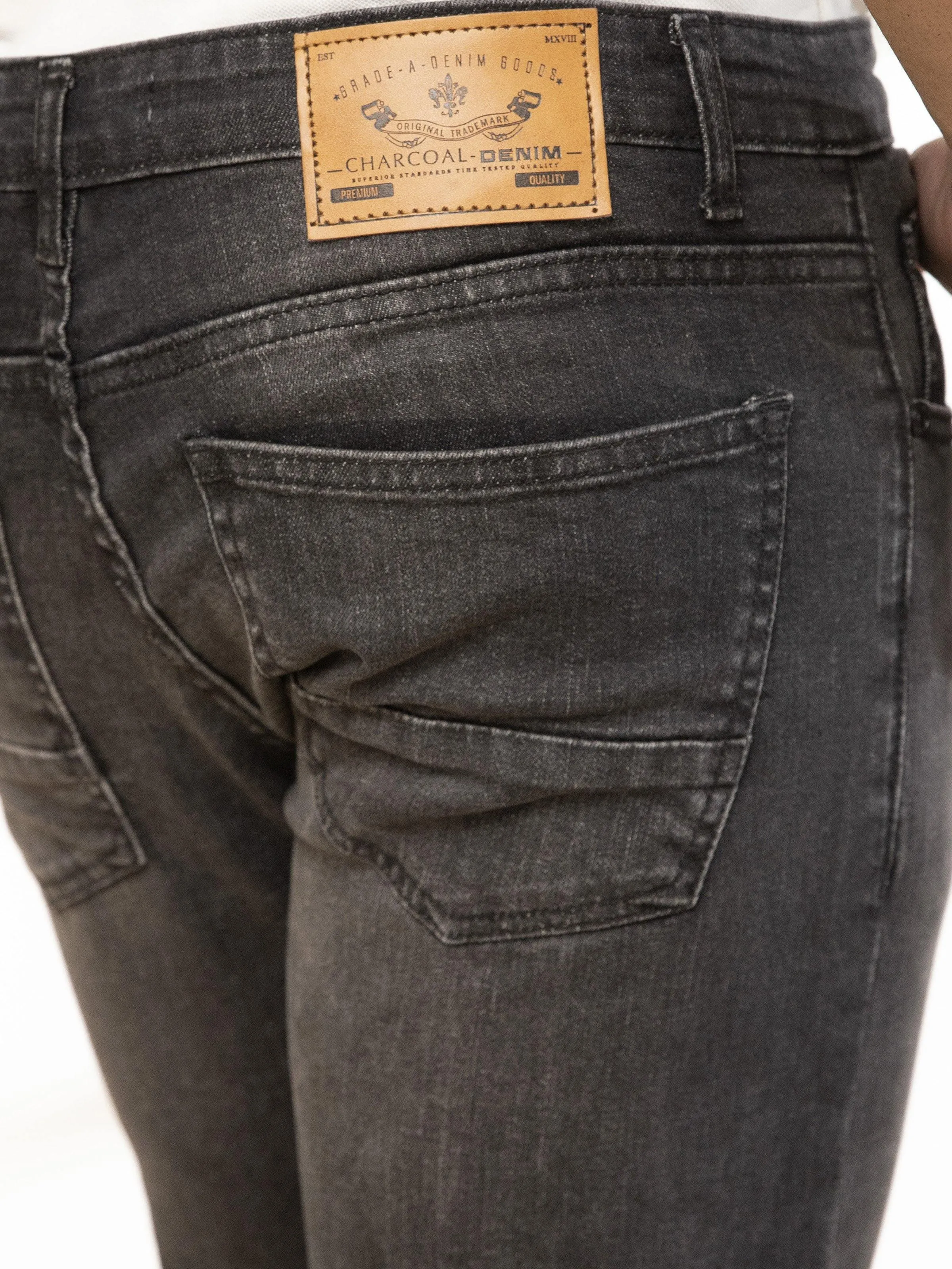 SKINNY LEG JEANS CHARCOAL