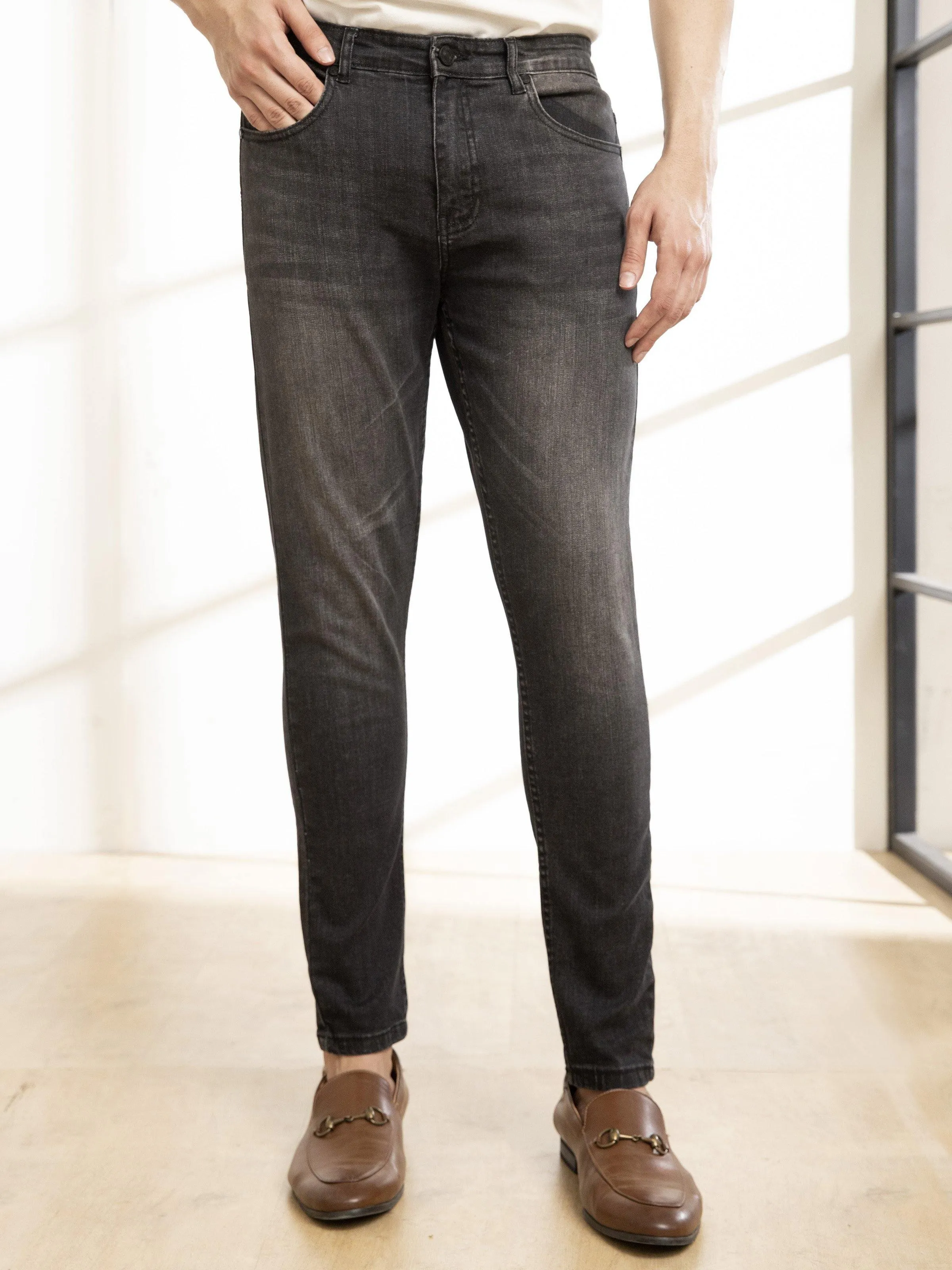 SKINNY LEG JEANS CHARCOAL