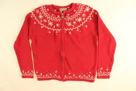 Snowflakes and Sparkle- Small Christmas Sweater