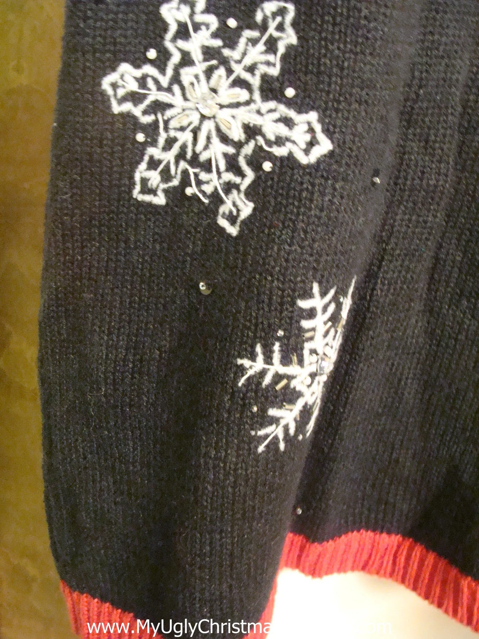Snowmen Amongst Falling Snow Funny Christmas Sweater Vest