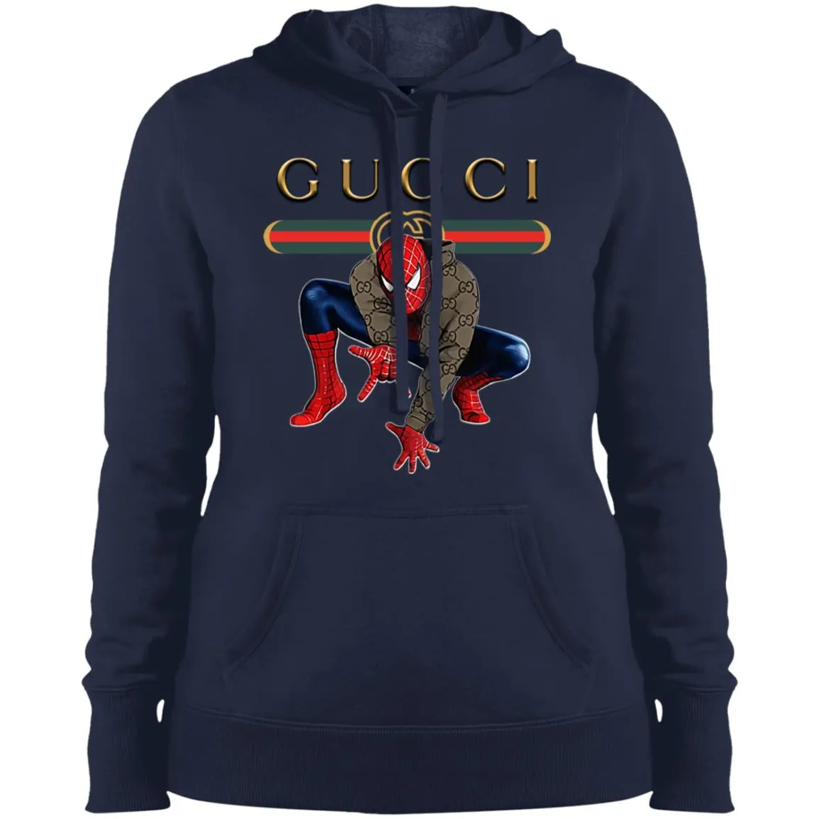 Spider Man Gucci Funny  Trend T- Shirt Women Hooded Sweatshirt