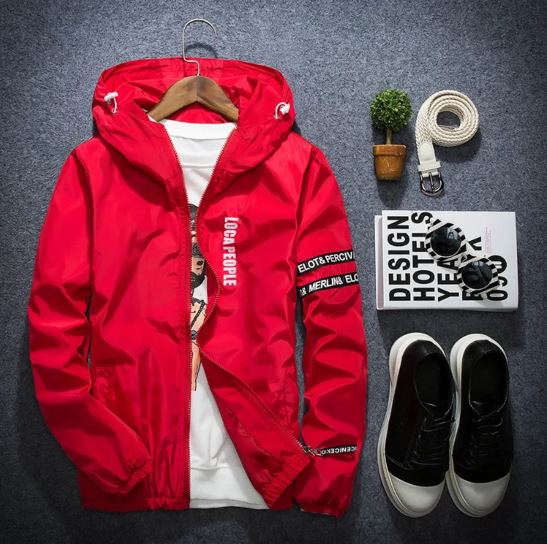 Spring Autumn Thin Windbreaker Jacket