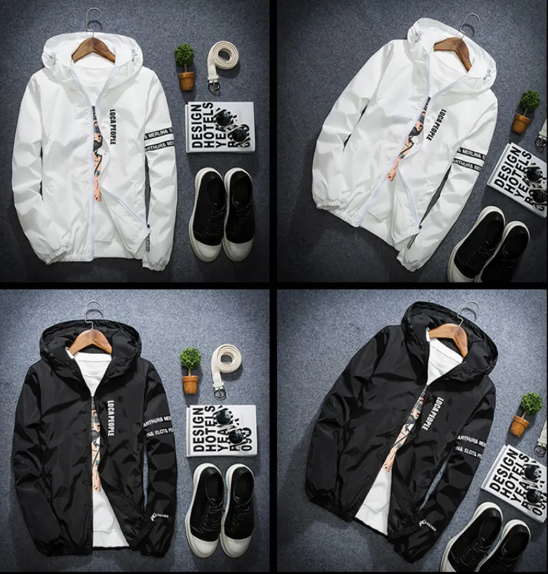 Spring Autumn Thin Windbreaker Jacket