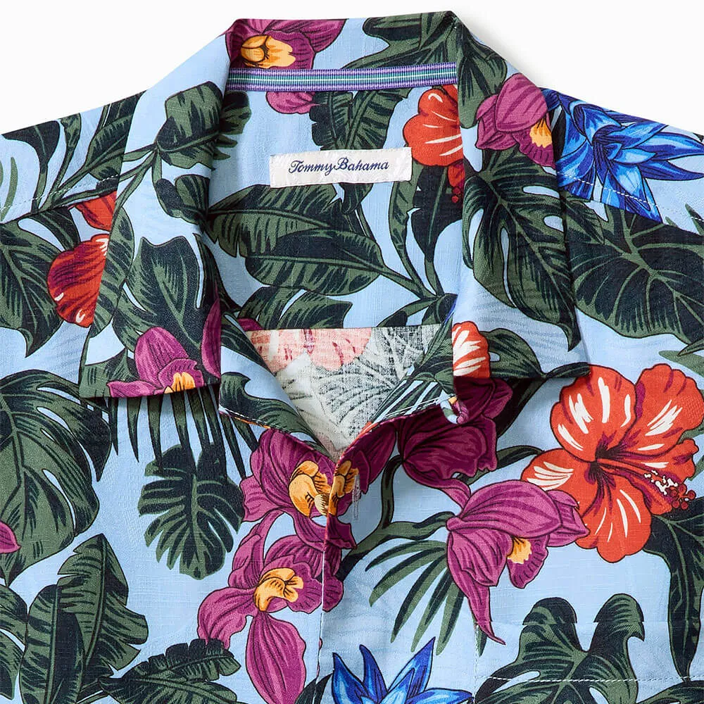 Tommy Bahama Garden Of Hope And Courage Camp Shirt - Aqua Ice