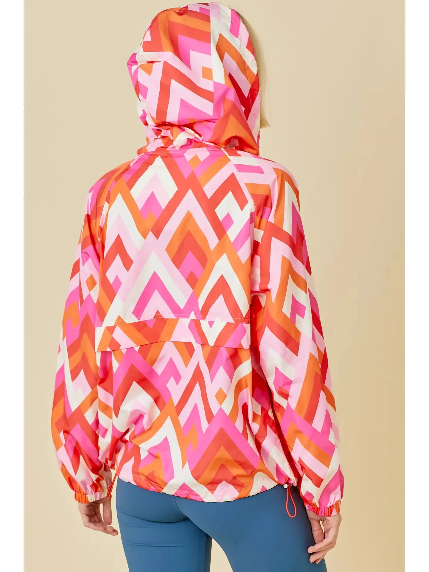 Vintage Chevron Windbreaker