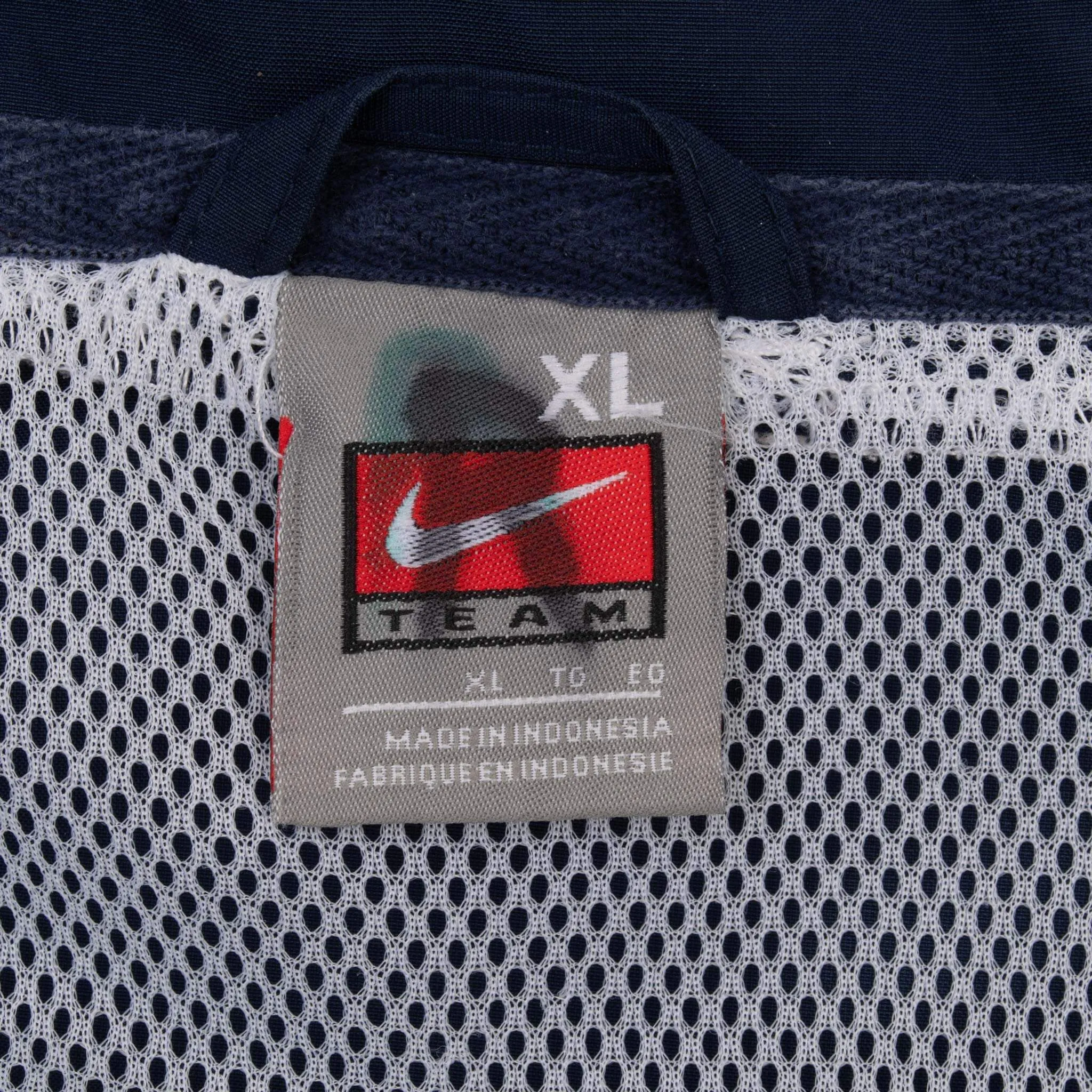 VINTAGE NIKE CLASSIC SWOOSH BLUE WINDBREAKER JACKET 2000S SIZE XL