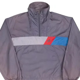 VINTAGE NIKE GREY PULLOVER WINDBREAKER JACKET EARLY 1980S LARGE