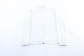 Women's Adidas Logo White Zip Up Jacket