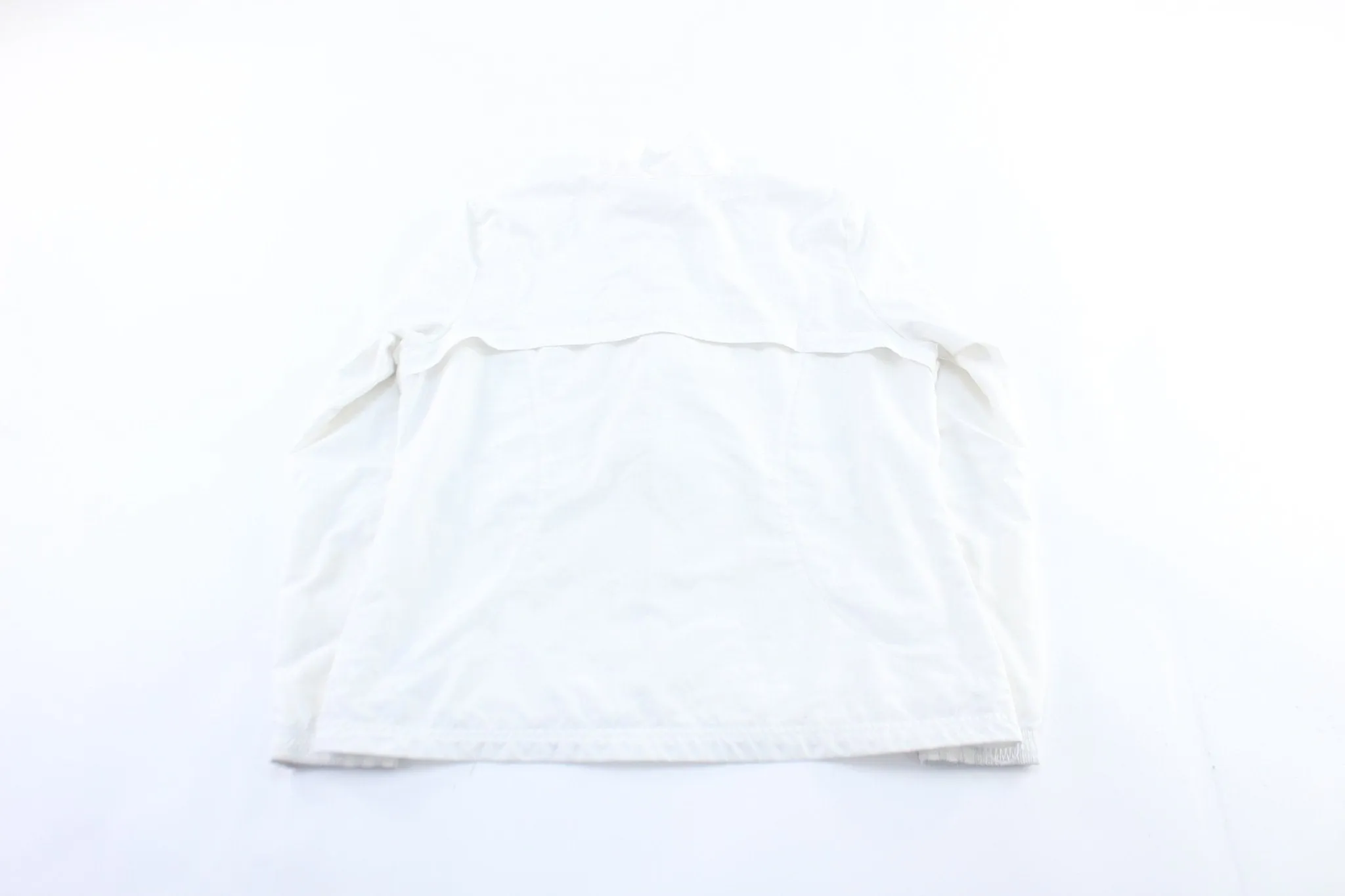 Women's Adidas Logo White Zip Up Jacket
